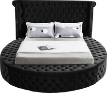 Load image into Gallery viewer, Luxus Black Velvet Queen Bed (3 Boxes)
