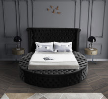 Load image into Gallery viewer, Luxus Black Velvet Queen Bed (3 Boxes)
