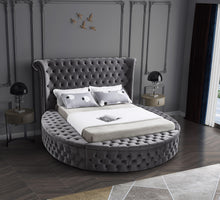 Load image into Gallery viewer, Luxus Grey Velvet King Bed (3 Boxes)
