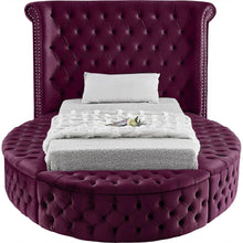 Load image into Gallery viewer, Luxus Purple Velvet Twin Bed
