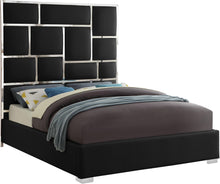 Load image into Gallery viewer, Milan Black Faux Leather King Bed image
