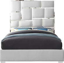 Load image into Gallery viewer, Milan White Faux Leather King Bed
