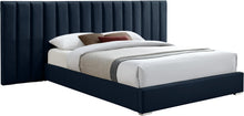Load image into Gallery viewer, Pablo Navy Velvet King Bed image
