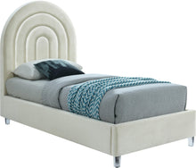 Load image into Gallery viewer, Rainbow Cream Velvet Twin Bed image
