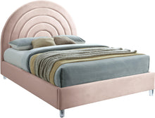 Load image into Gallery viewer, Rainbow Pink Velvet King Bed
