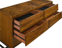 Load image into Gallery viewer, Reed Antique Coffee Dresser
