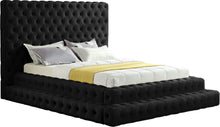 Load image into Gallery viewer, Revel Black Velvet Queen Bed (3 Boxes) image
