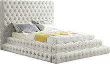 Load image into Gallery viewer, Revel Cream Velvet Queen Bed (3 Boxes) image
