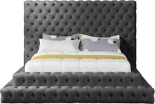 Load image into Gallery viewer, Revel Grey Velvet Queen Bed (3 Boxes)
