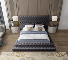 Load image into Gallery viewer, Revel Grey Velvet King Bed (3 Boxes)
