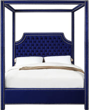 Load image into Gallery viewer, Rowan Navy Velvet King Bed (3 Boxes)
