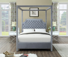 Load image into Gallery viewer, Rowan Grey Velvet King Bed (3 Boxes)
