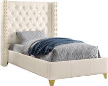 Load image into Gallery viewer, Soho White Bonded Leather Twin Bed image
