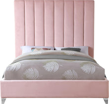 Load image into Gallery viewer, Via Pink Velvet King Bed
