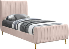 Load image into Gallery viewer, Zara Pink Velvet Twin Bed (3 Boxes) image
