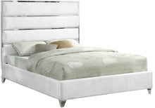 Load image into Gallery viewer, Zuma White Velvet Full Bed image
