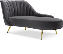 Load image into Gallery viewer, Margo Grey Velvet Chaise image
