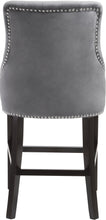 Load image into Gallery viewer, Oxford Grey Velvet Stool
