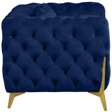 Load image into Gallery viewer, Kingdom Navy Velvet Chair
