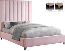 Load image into Gallery viewer, Via Pink Velvet Queen Bed
