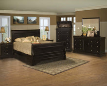 Load image into Gallery viewer, New Classic Belle Rose 4 Drawer Night Stand in Black Cherry
