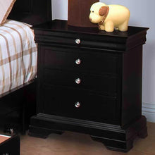 Load image into Gallery viewer, New Classic Belle Rose 4 Drawer Night Stand in Black Cherry image
