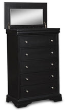 Load image into Gallery viewer, New Classic Belle Rose 5 Drawer Lift Top Chest in Black Cherry
