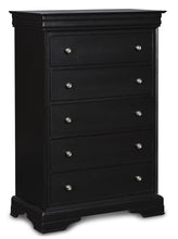 Load image into Gallery viewer, New Classic Belle Rose 5 Drawer Lift Top Chest in Black Cherry image
