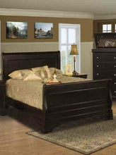 Load image into Gallery viewer, New Classic Belle Rose California King Sleigh Bed in Black Cherry image
