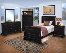 Load image into Gallery viewer, New Classic Belle Rose Youth Full Sleigh Bed in Black Cherry
