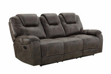 Load image into Gallery viewer, New Classic Furniture Anton Dual Recliner Sofa with Power Footrest in Chocolate
