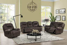 Load image into Gallery viewer, New Classic Furniture Anton Dual Recliner Sofa with Power Footrest in Chocolate
