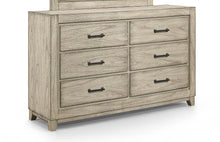 Load image into Gallery viewer, New Classic Furniture Ashland 6 Drawer Dresser in Rustic White image
