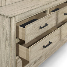 Load image into Gallery viewer, New Classic Furniture Ashland 6 Drawer Dresser in Rustic White
