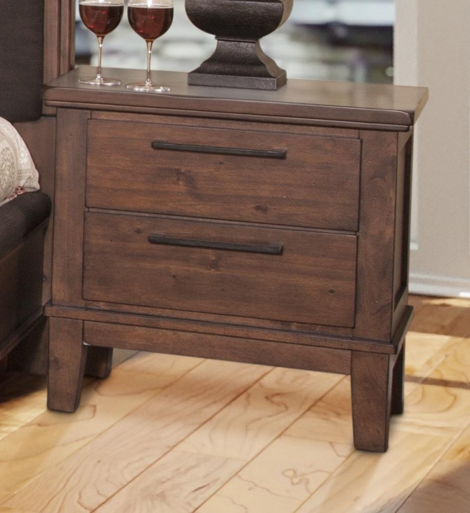 New Classic Furniture Cagney Nightstand in Chestnut image