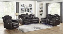 Load image into Gallery viewer, New Classic Furniture Joshua Console Loveseat with Power Headrest and Footrest in Dark Brown
