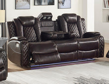 Load image into Gallery viewer, New Classic Furniture Joshua Sofa with Dual Recliner in Dark Brown image
