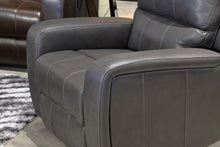 Load image into Gallery viewer, New Classic Furniture Linton Glider Recliner with Power Footrest in Gray
