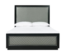 Load image into Gallery viewer, New Classic Furniture Luxor California King Panel Bed in Black/Silver
