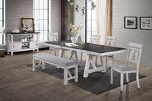 Load image into Gallery viewer, New Classic Furniture Maisie Side Chair in White/Brown (Set of 2)
