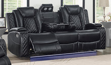 Load image into Gallery viewer, New Classic Furniture Orion Sofa with Dual Recliner in Black image
