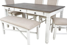 Load image into Gallery viewer, New Classic Furniture Prairie Point 6 Drawer Rectangular Dining Table in White image
