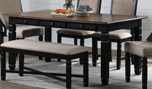 Load image into Gallery viewer, New Classic Furniture Prairie Point 6 Drawer Rectangular Dining Table in BlackPROMO image
