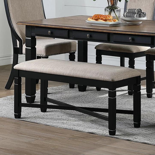 New Classic Furniture Prairie Point Dining Bench in Black image