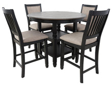 Load image into Gallery viewer, New Classic Furniture Prairie Point Round Counter Height Table in Black
