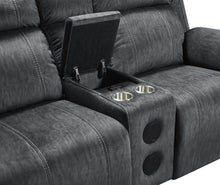 Load image into Gallery viewer, New Classic Furniture Tango Console Loveseat with Speaker in Shadow
