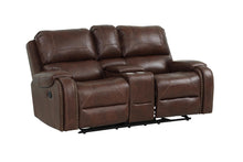 Load image into Gallery viewer, New Classic Furniture Taos Glider Console Loveseat with Power Footrest in Caramel
