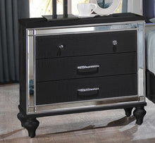 Load image into Gallery viewer, New Classic Furniture Valentino 3 Drawer Nightstand in Black image
