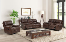 Load image into Gallery viewer, New Classic Furniture Taos Glider Console Loveseat with Power Footrest in Caramel
