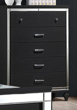 Load image into Gallery viewer, New Classic Furniture Valentino 5 Drawer Chest in Black image
